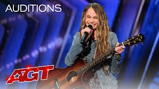 Teenager Kenadi Dodds Impresses Judges with an Original Country Song  Americas Got Talent 2020 [upl. by Holey]