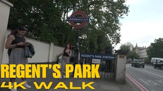 Exploring Regents Park 4k London Royal Park Walk  DJI Action 4  June 2024 [upl. by Nisior]