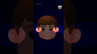 Head Shoulders Knees and Toes shorts chuchutv nurseryrhymes KidsSongs kidslearning kids [upl. by Nnawaj]