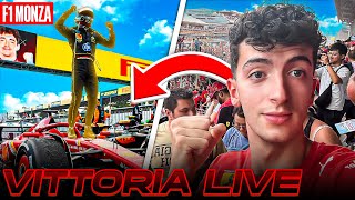 ULTIMO GIRO di LECLERC e PREMIAZIONE🏁😍 SUPER VITTORIA LECLERC a MONZA  GRAN PREMIO D’ITALIA 2024😱 [upl. by Suhsoj]