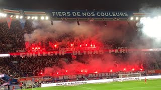 Ambiance PSG Lille  Spectacle et fumigènes au Parc [upl. by Derf]