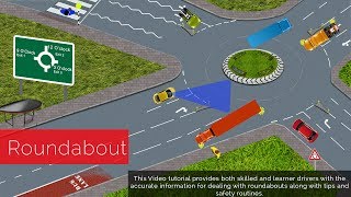 UK ROUNDABOUT RULES DRIVING LESSON ACCORDING TO HIGHWAY RULES PASS YOUR DRIVING TEST [upl. by Eilrebmik459]