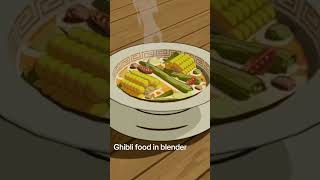 Ghibli food in blender shorts [upl. by Bertilla726]