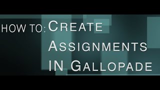 How to Create Assignments in Gallopade [upl. by Adlei]