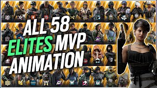 ALL 58 ELITE SKINS MVP ANIMATIONS  Alibi Elite [upl. by Ylrad]