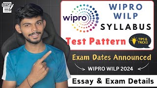 Wipro WILP Syllabus 2024  Exam Updates Test Pattern amp Written English Test [upl. by Giorgia]