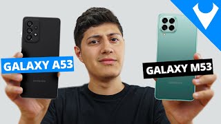 Galaxy A53 vs Galaxy M53 O que MUDA de verdade Comparativo [upl. by Guglielma516]