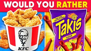 Would You Rather Junk Food amp Snacks Edition 🍔🍕🥤 Daily Quiz [upl. by Nuahsel]