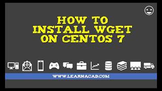 How to install wget on Centos [upl. by Airdnaxila]