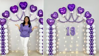 18th Birthday Balloon Décor quotIdeas [upl. by Ellenwad371]