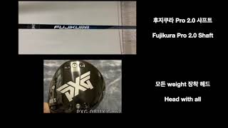 PXG 0811X Gen2 드라이버 Driver  Hzrdus Smoke Yellow or 후지쿠라Fujikura Pro 20 [upl. by Ainegul]