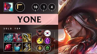 Yone Top vs Jayce Legendary  KR Grandmaster Patch 1421 [upl. by Ennayehc966]