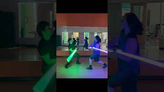 Luke vs Ben solo Sparring concept  NEOPIXEL LIGHTSABER [upl. by Amo]