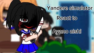 Yandere simulator react toREACTION MIGHT BE UNCANONREAD DESCRIPTION 12 [upl. by Naharba]