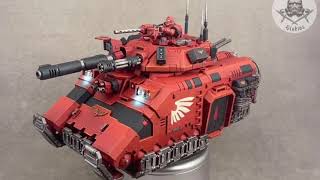 Warhammer 40k Blood Angels Space Marines Primaris Repulsor Executioner Tank [upl. by Enyala]