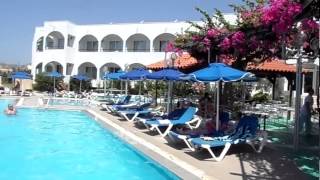 Kolymbia Sun Hotel  pool pool bar main bulding  Rhodes Greece 2014 [upl. by Rimisac]