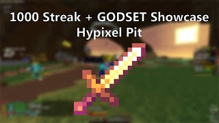 GODSET SHOWCASE  1100 MEGASTREAK in Hypixel Pit [upl. by Benil]