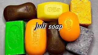 CUTTING DRY BEAUTIFUL SOAPDRY RECYCLED SOAP  ASMR DRY SOAP CUTTING [upl. by Eillib614]