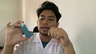 Cara menggunakan Salbutamol Ventolin inhaler dengan BenarMuallif Arsyadi2129051045 [upl. by Nyledam]