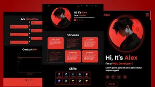 How to Make A Portfolio Website using HTML CSS amp JavaScript  Complete Responsive Portfolio [upl. by Oniluap]