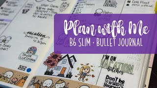 Bullet Journal Stalogy B6 Slim  Plan with Me  Weekly set up [upl. by Eidson]