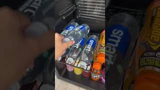 monthly drinks fridge restock shorts asmr [upl. by Ahterahs]