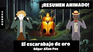 Resumen El escarabajo de oro Edgar Allan Poe audiolibro animado cuento animado [upl. by Ameer]