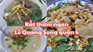 Sài Gòn quận 6 RẤT THƠM NGON Cháo Miến măng vịt Lê Quang Sung Thân thiện Vui vẻ [upl. by Boehmer830]