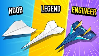 How to Make the BEST Paper Airplane at Each Level — Easy Intermediate Advanced Ep 2 [upl. by Veradia690]