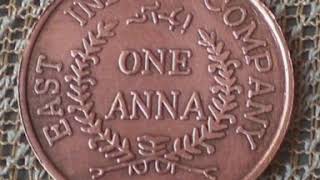 east India company one anna coin year 1818 and 1839 [upl. by Yarahs]