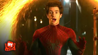 SpiderMan No Way Home 2021  The Amazing SpiderMan Appears Scene  Movieclips [upl. by Aerdnaek]