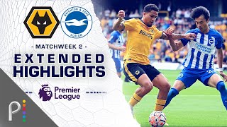 Wolves v Brighton  PREMIER LEAGUE HIGHLIGHTS  8192023  NBC Sports [upl. by Aivon]