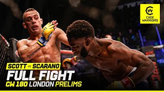 3 ROUND WAR 💥  Jawany Scott VS Davide Scarano  FULL FIGHT  CW 180 London [upl. by Genie]