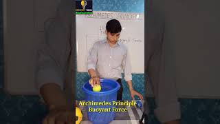 Buoyancy Experiment  उत्प्लावक बल  Archimedes Principle [upl. by Burr123]