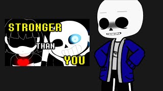 Undertale Reacts To Sans Stronger Than You MY AU Gacha Club [upl. by Namaj426]