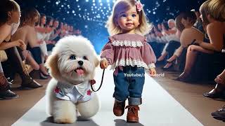 Canine CoStars Kid and Dog Ramp Walking Fun  Mini World [upl. by Cira]