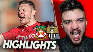 FOSTER SAVES PENALTY MULLIN INSPIRES WIN  WREXHAM v NOTTS COUNTY HIGHLIGHTS [upl. by Akimaj]