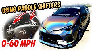 Using Paddle Shifters 0  60mph 2017 Corolla [upl. by Leid73]