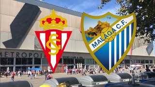 El Real Sporting de Gijón 2 Málaga CF 1 visto desde la grada [upl. by Sarid346]