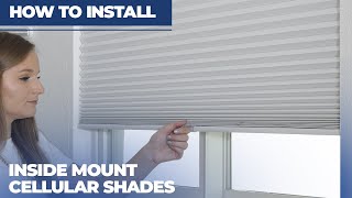 How to Install Inside Mount HoneycombCellular Shades [upl. by Htebasyle52]