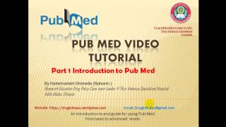 PubMed Tutorial Part 1 in Amharic የPubMed መማርያ ቪድዮ ክፍል 1 [upl. by Cordie]