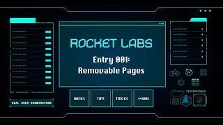 Rocket Labs 001 Removable Pages [upl. by Derick]