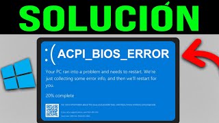 Cómo Reparar el ERROR ACPI BIOS en Windows 2024 Tutorial Rápido [upl. by Eiramait500]