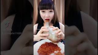 ASMR EATING  Eating show geoduck eating sounds [upl. by Haroved]