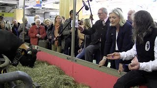 Marine Le Pen au Salon de lAgriculture  reportage complet [upl. by Ecyak]