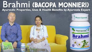 Brahmi Bacopa monnieri Ayurvedic Properties Uses Health Benefits by Ayurveda Expert [upl. by Divadnoj]