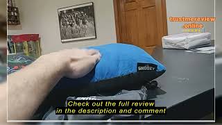 Review ThermaRest Compressible Cinch Camping and Backpacking Pillow Small  12 x 16 Inch Fun Guy [upl. by Golding534]