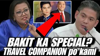 Harry Roque Exec Assistant Model AR DELA CERNA Travel Companion lang duda ang Quad Com saMga Sagot [upl. by Eseuqram]