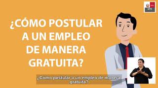 ¿Cómo puedo postular a un empleo de manera gratuita en el portal Empleos Perú  Tutorial [upl. by Melia794]