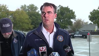 Gov Kevin Stitt provides update on Oklahoma tornado damage [upl. by Tebasile166]